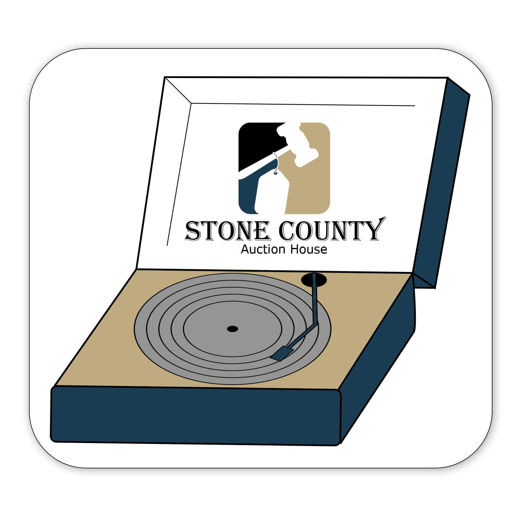 Record Player Shaped NoteKeeper Magnet 35 Mil                   